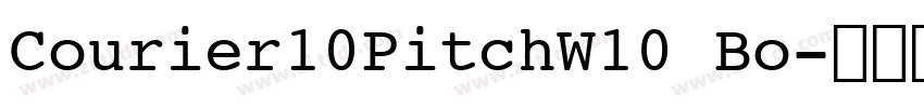 Courier10PitchW10 Bo字体转换